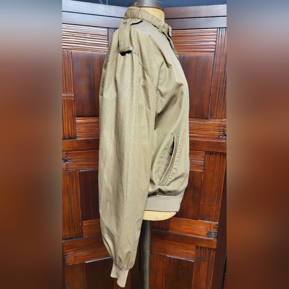 Men's Vintage Members Only Jacket Medium Brown Size 40 Made in Hong Kong - Picture 6 of 12